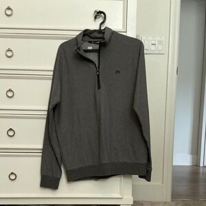#0400 Grey Quarter Zip Size M Brand Travis Mathew